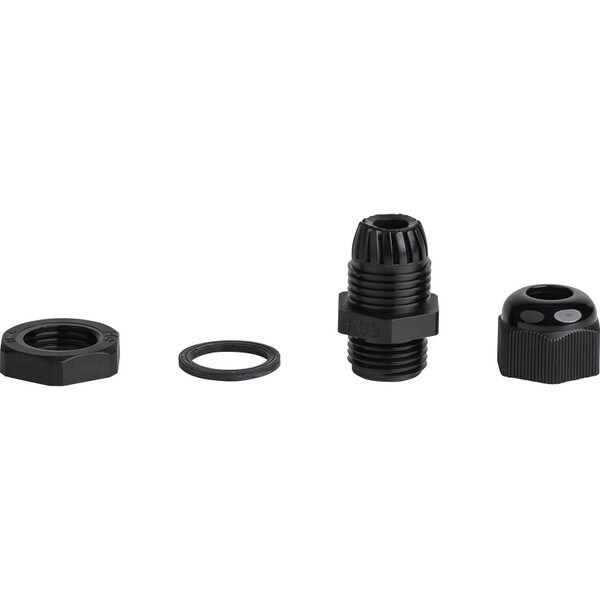 Main product image for Outdoor IP68 Waterproof PG9 Plastic Cable Glands/Connectors for OD Cables 4-8mm Black 10-Pack320-4009